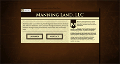 Desktop Screenshot of manninglandllc.com