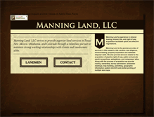 Tablet Screenshot of manninglandllc.com